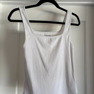 Old Navy White Cropped Tank